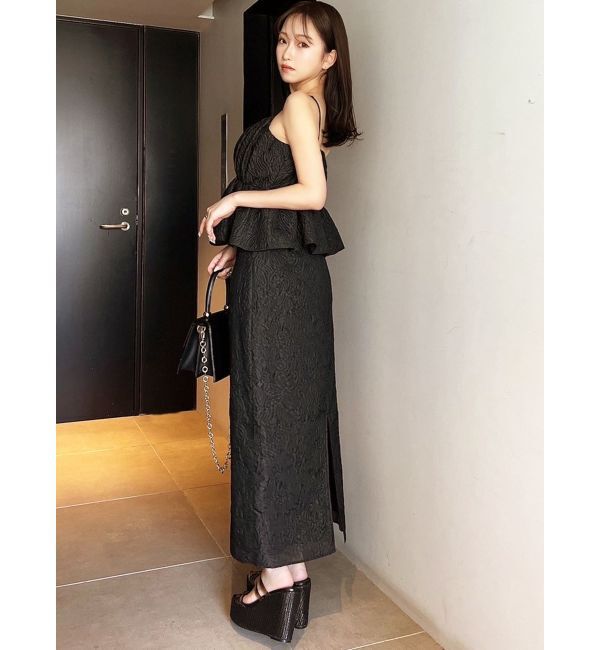 RESEXXY「ジャガードペプラムキャミチュニック【セットアップ着用可能】」|シャツ・ブラウス|