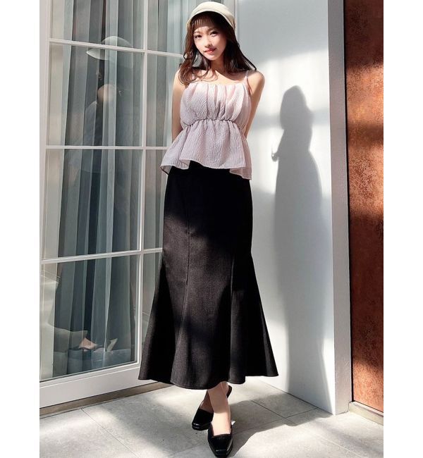 RESEXXY「ジャガードペプラムキャミチュニック【セットアップ着用可能】」|シャツ・ブラウス|