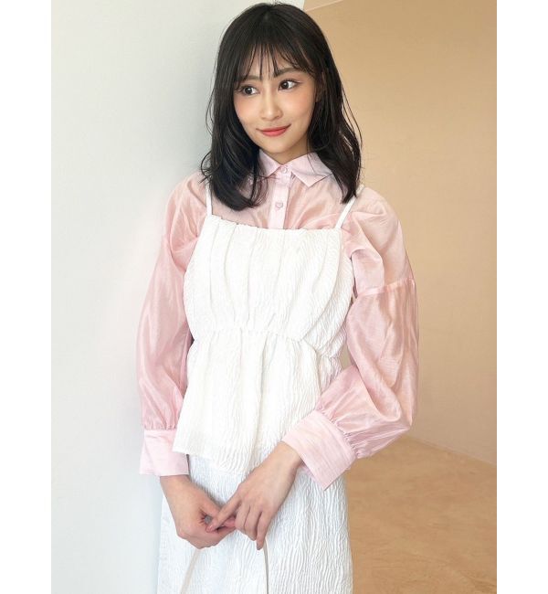 RESEXXY「ジャガードペプラムキャミチュニック【セットアップ着用可能】」|シャツ・ブラウス|