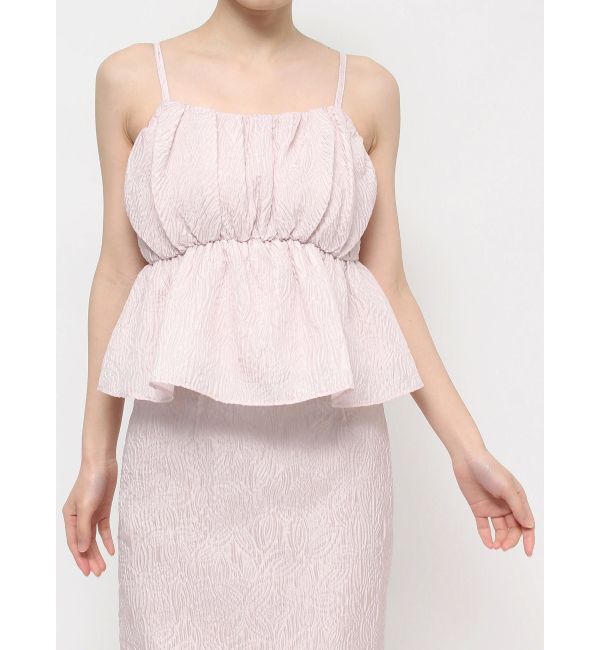 RESEXXY「ジャガードペプラムキャミチュニック【セットアップ着用可能】」|シャツ・ブラウス|