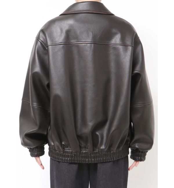 EMODA「フェイクレザーオーバーブルゾン」|ブルゾン・スタジャン|