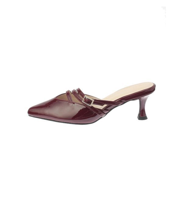 MERCURYDUO「ポインテッドストラップミュール」|パンプス|