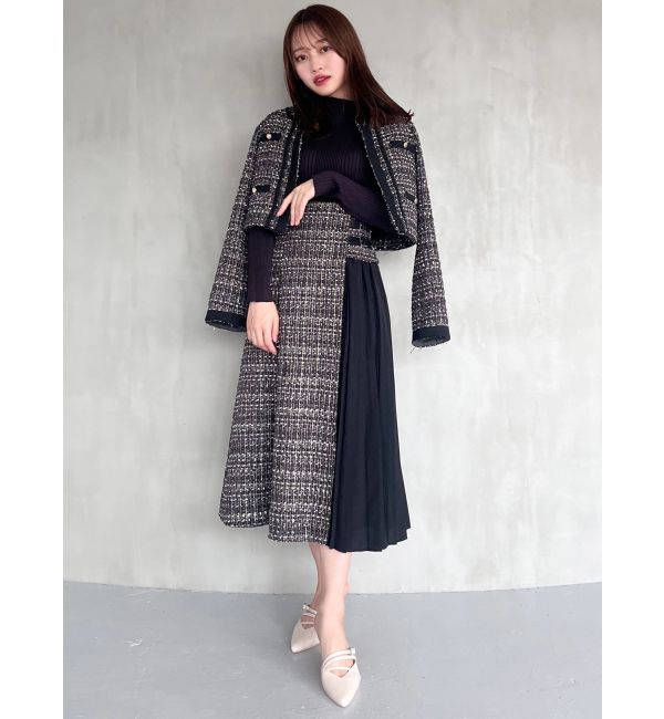 MERCURYDUO「ポインテッドストラップミュール」|パンプス|