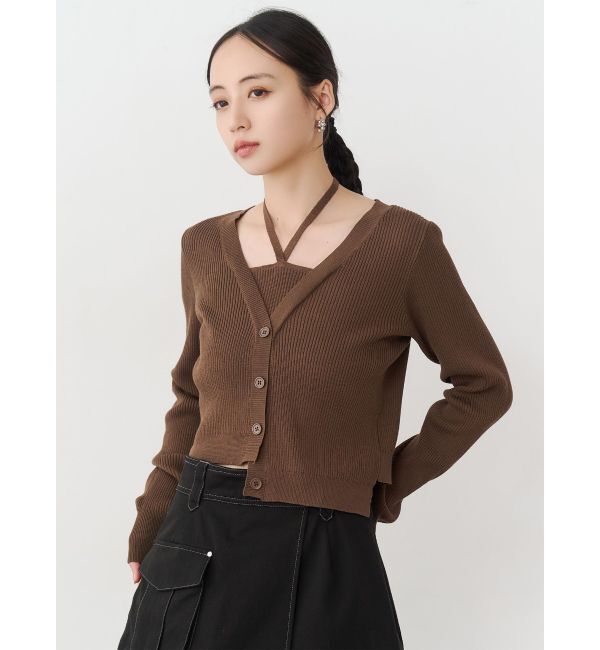 MURUA「ホルタードッキングトップス」|ニット・セーター|