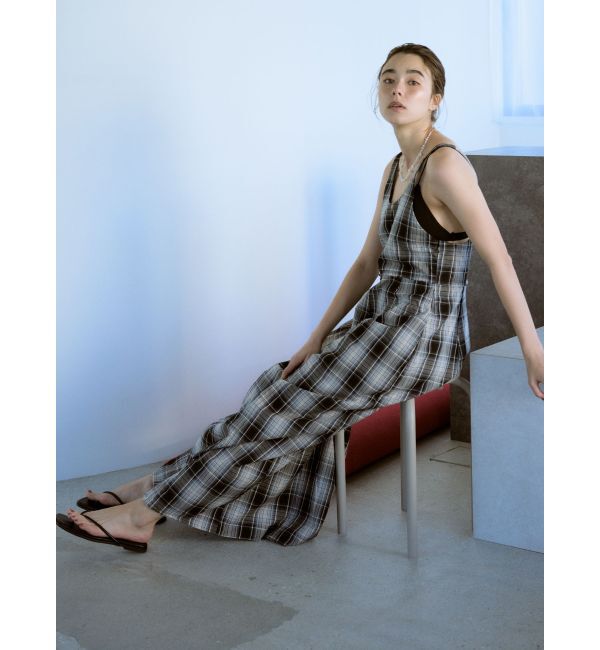 Ungrid「コクーンチェックキャミワンピース」|ワンピース|