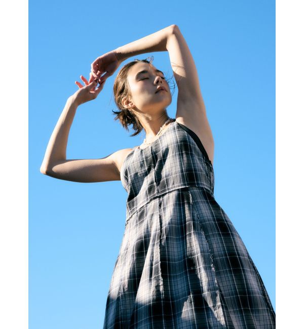 Ungrid「コクーンチェックキャミワンピース」|ワンピース|