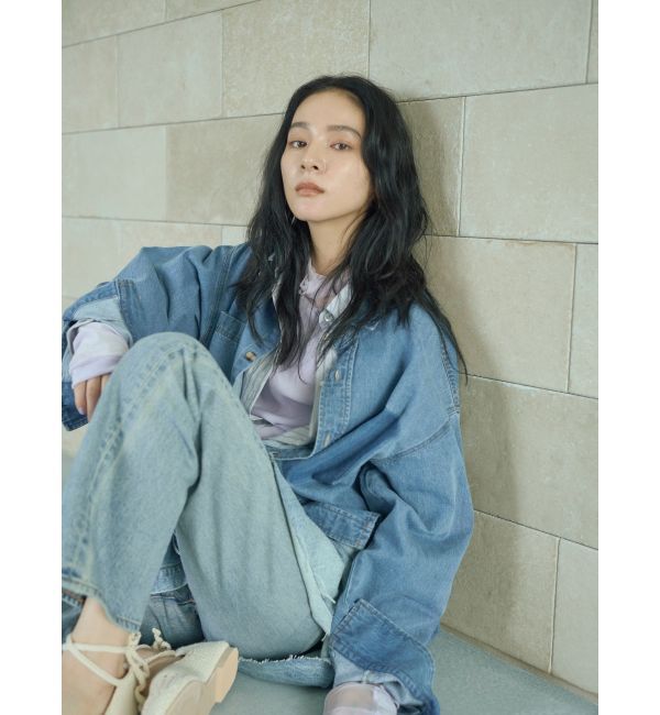 Ungrid「ハイウエストロールアップスリムデニム」|デニム|