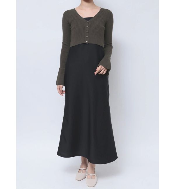 LAGUNAMOON「カーデセットキャミワンピース」|ワンピース|