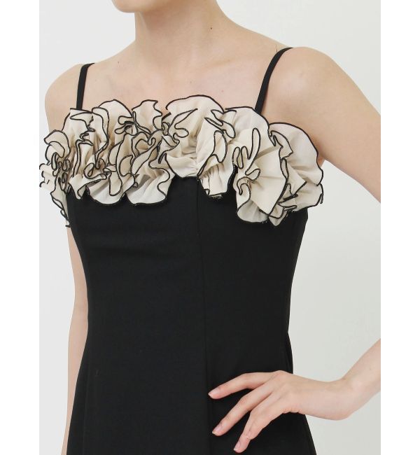 LAGUNAMOON「LADYコサージュキャミワンピース」|ドレス|