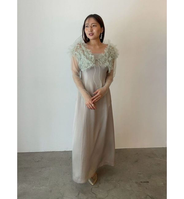 LAGUNAMOON「LADYチュールボレロキャミワンピース」|ワンピース|