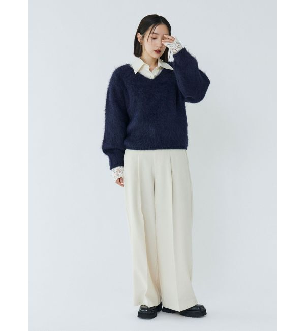 LAGUNAMOON「ウォッシャブルタックワイドパンツ」|その他|