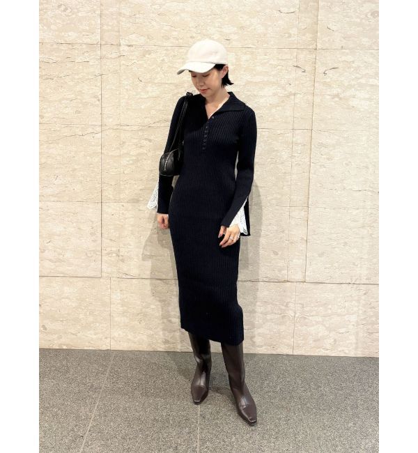 LAGUNAMOON「ラメブレンドレースカフスニットワンピース」|ワンピース|