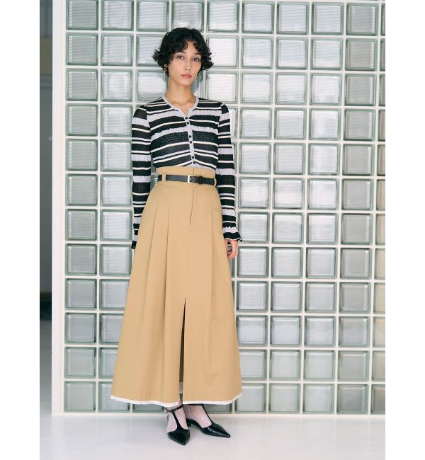 LAGUNAMOON「シアーボーダーカーデプルオーバー」|ニット・セーター|