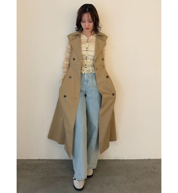 LAGUNAMOON「シアーボーダーカーデプルオーバー」|ニット・セーター|