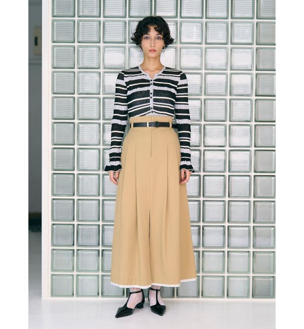 LAGUNAMOON「シアーボーダーカーデプルオーバー」|ニット・セーター|