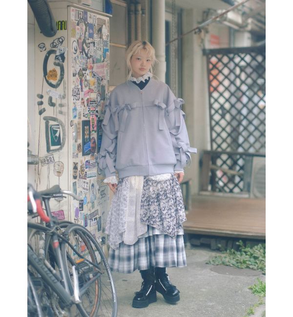 merry jenny「ティアードティアードチェックスカート」|スカート|