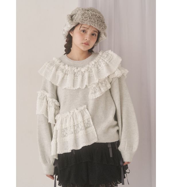merry jenny「レースドッキングボアハット」|ハット|