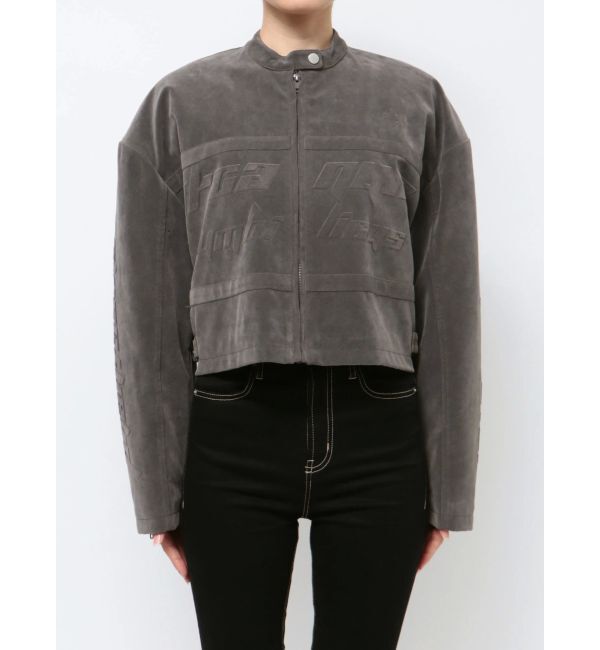 GYDA「フェイクスウェードエンボスブルゾン」|ブルゾン・スタジャン|