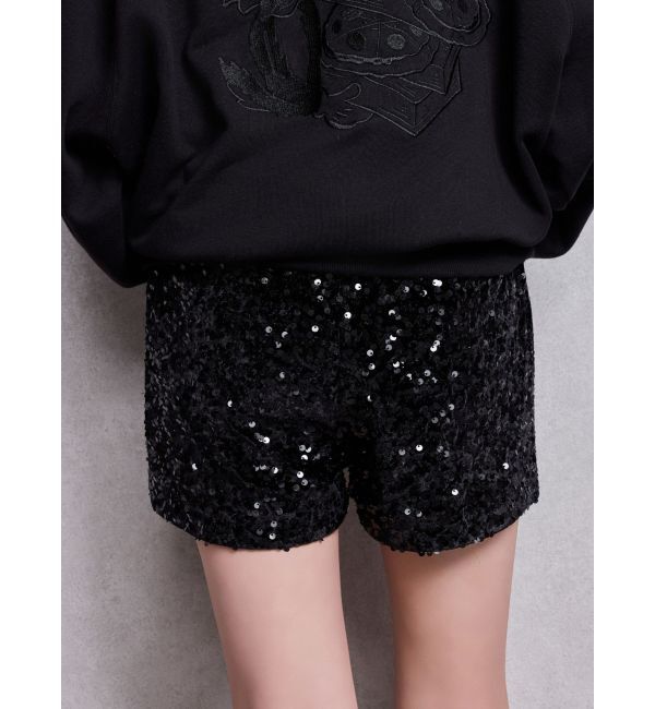 GYDA「GYDAスパンコールベロアショートパンツ」|その他|