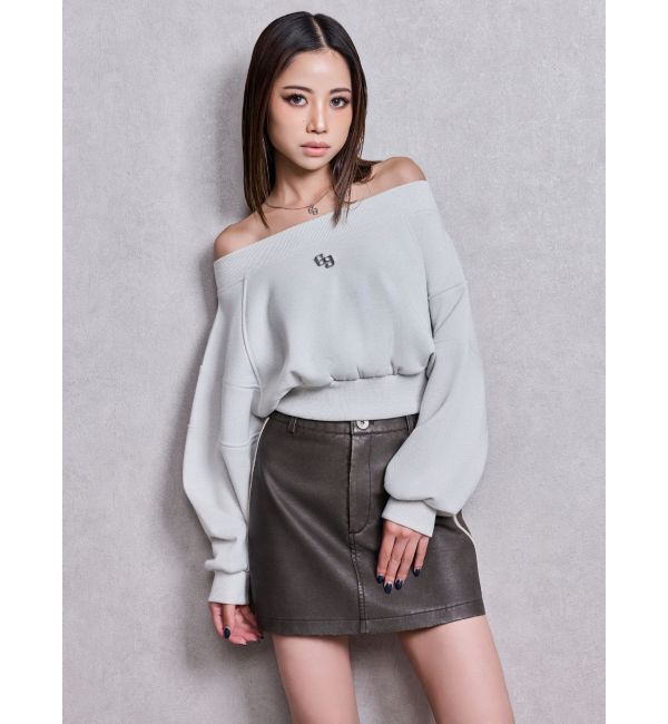 GYDA「GG shortラメトップス」|Tシャツ・カットソー|