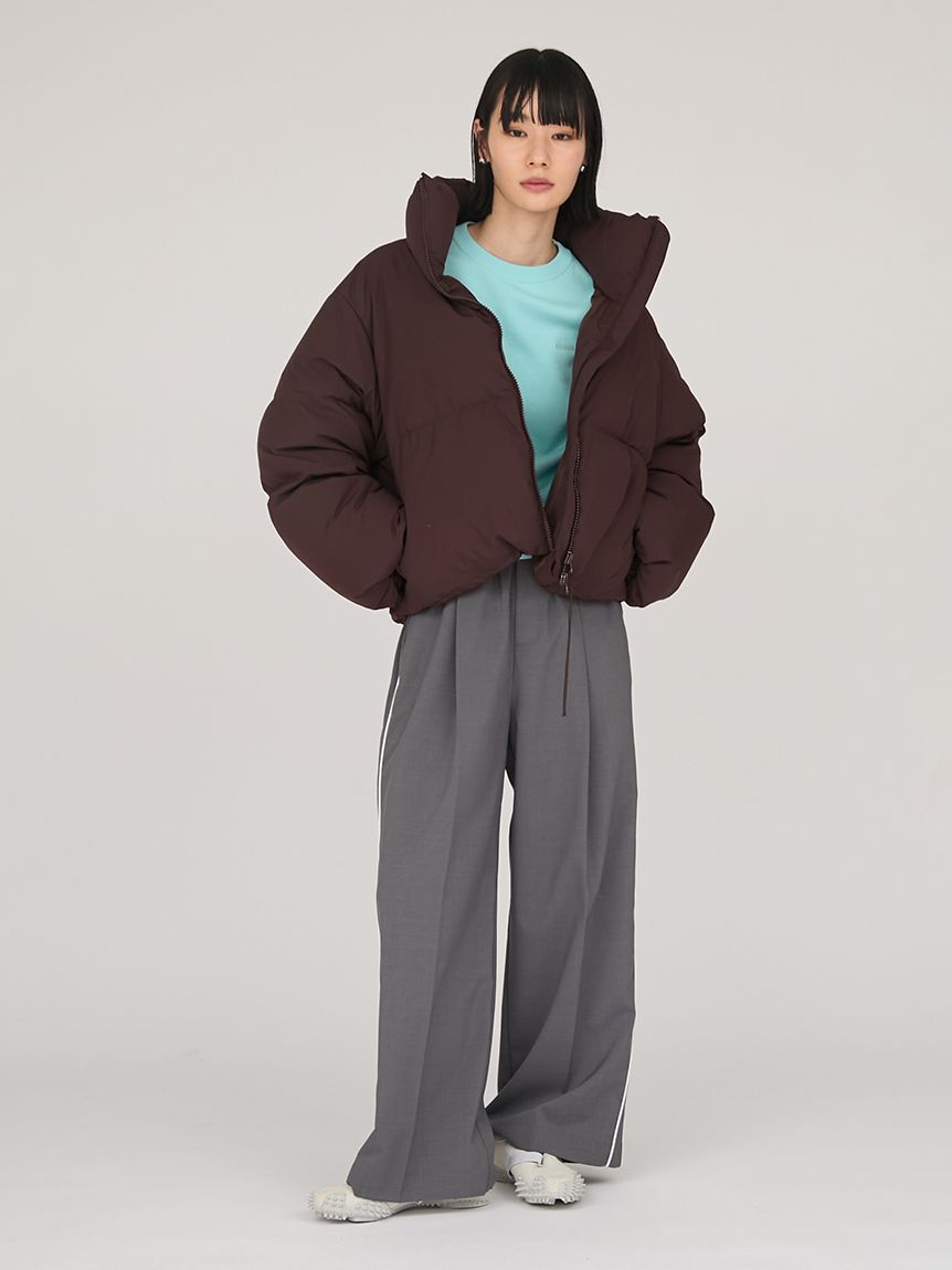 emmi atelier「イージーケアサイドラインパンツ」|チノ|