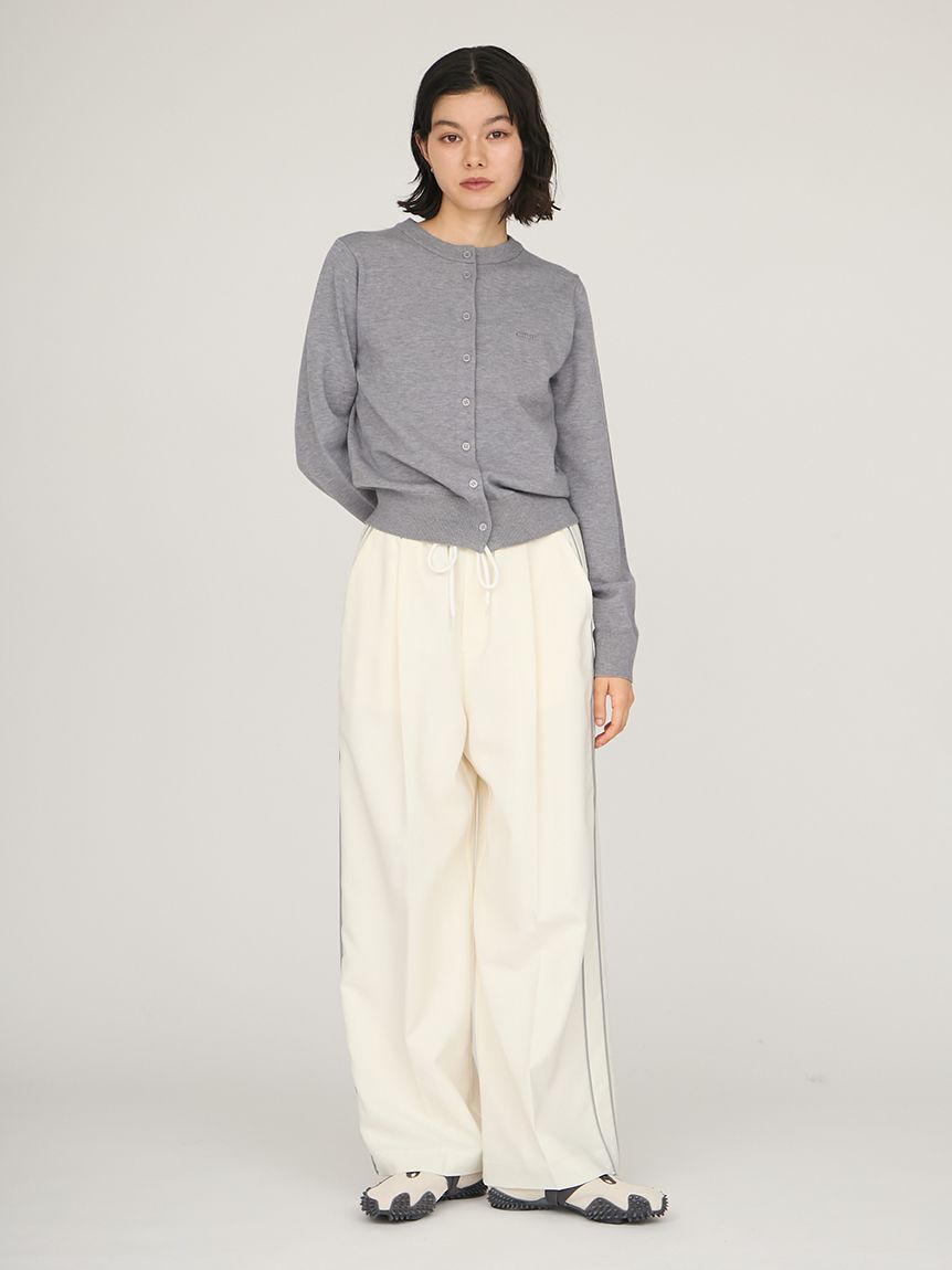 emmi atelier「イージーケアサイドラインパンツ」|チノ|
