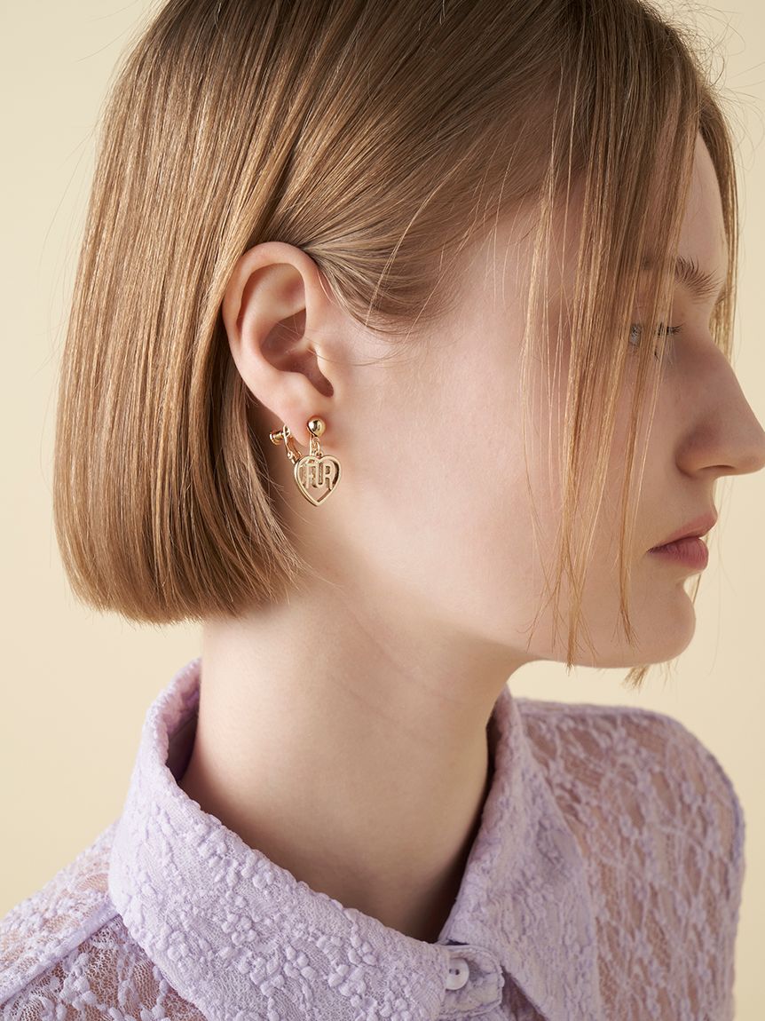 FURFUR「ハートロゴイヤリング」|イヤリング|
