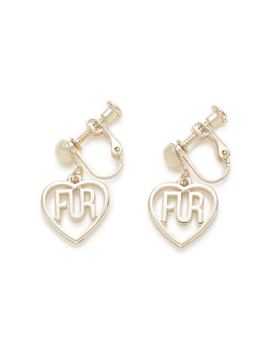 FURFUR「ハートロゴイヤリング」|イヤリング|GLD