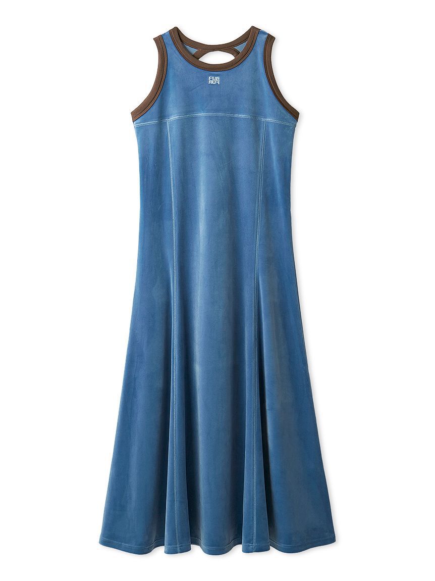 FURFUR「リンガーベロアロングワンピース」|ワンピース|