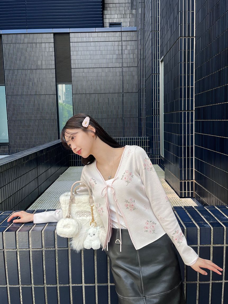 FURFUR「レザーライクミディスカート」|スカート|