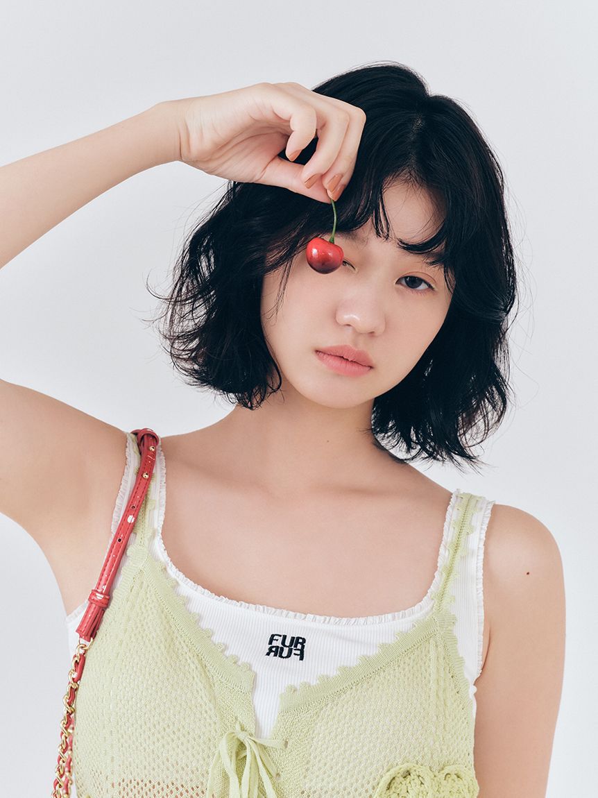 FURFUR「ハートクロシェキャミワンピース」|ワンピース|