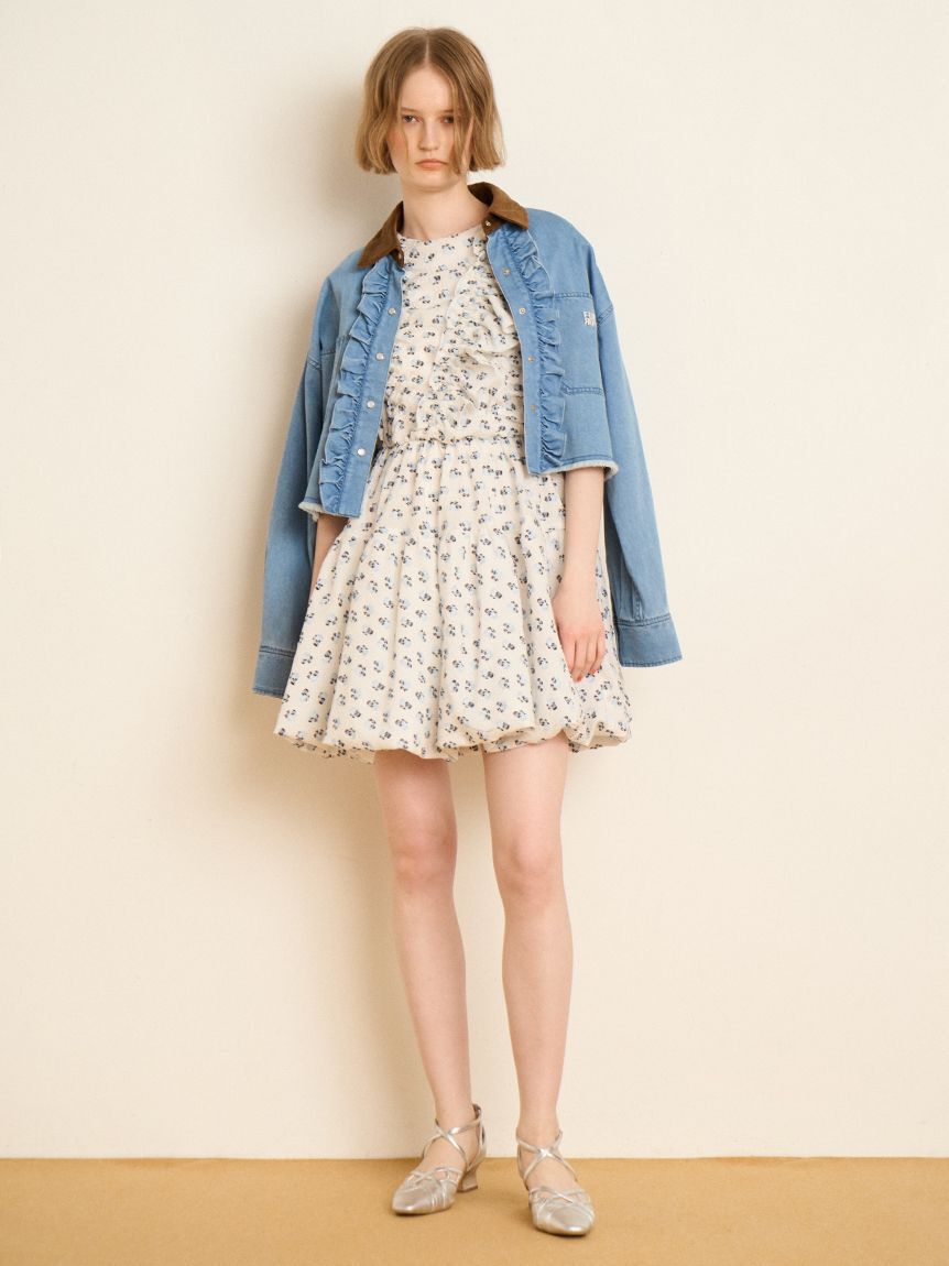 FURFUR「バルーンヘムミニドレス」|ドレス|