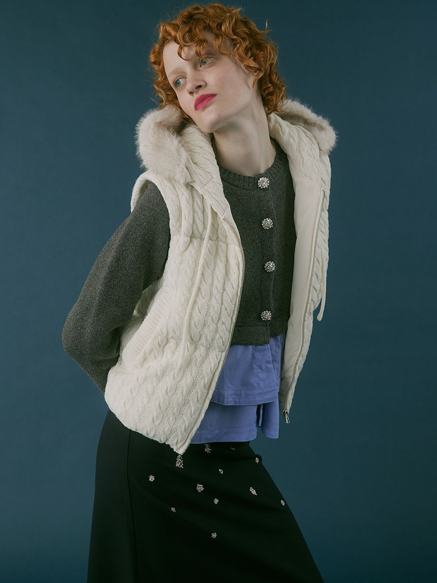 FURFUR「4WAYニットパディングジャケット」|ダウン|