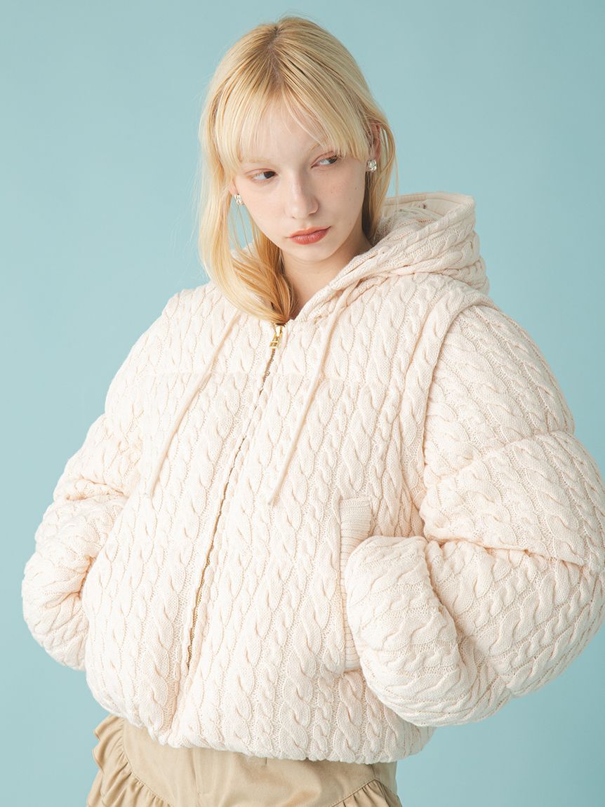 FURFUR「4WAYニットパディングジャケット」|ダウン|