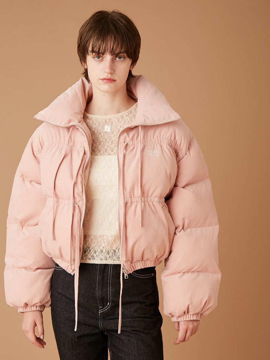 FURFUR「コーデュロイリボンショートパディングジャケット」|ダウン|