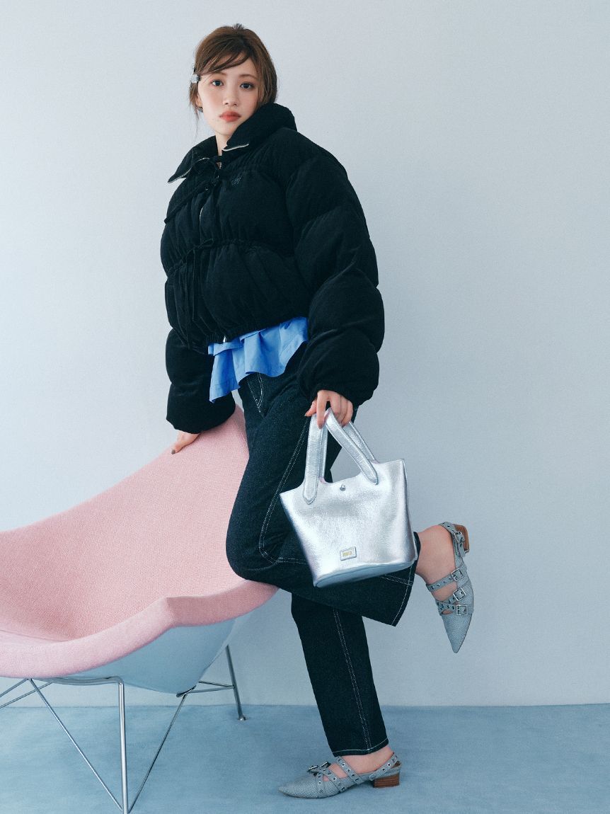 FURFUR「コーデュロイリボンショートパディングジャケット」|ダウン|