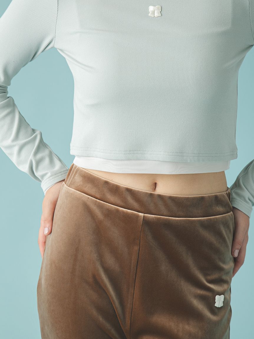 FURFUR「ロゴ刺繍テレコトップス」|Tシャツ・カットソー|