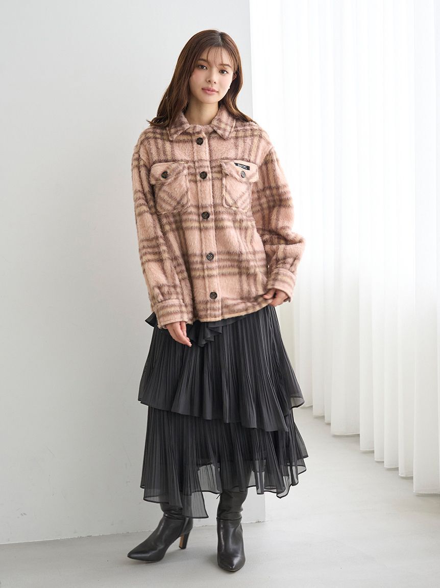 SNIDEL「【SNIDEL/Prentiss】チェックCPOジャケット」|ミリタリージャケット|