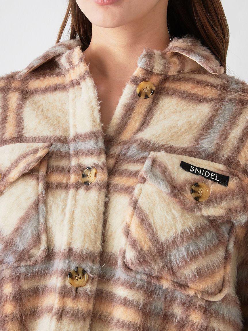 SNIDEL「【SNIDEL/Prentiss】チェックCPOジャケット」|ミリタリージャケット|