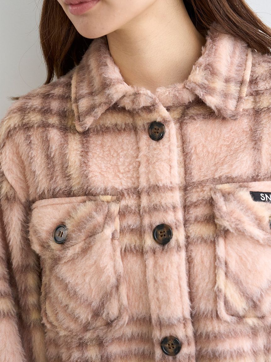 SNIDEL「【SNIDEL/Prentiss】チェックCPOジャケット」|ミリタリージャケット|