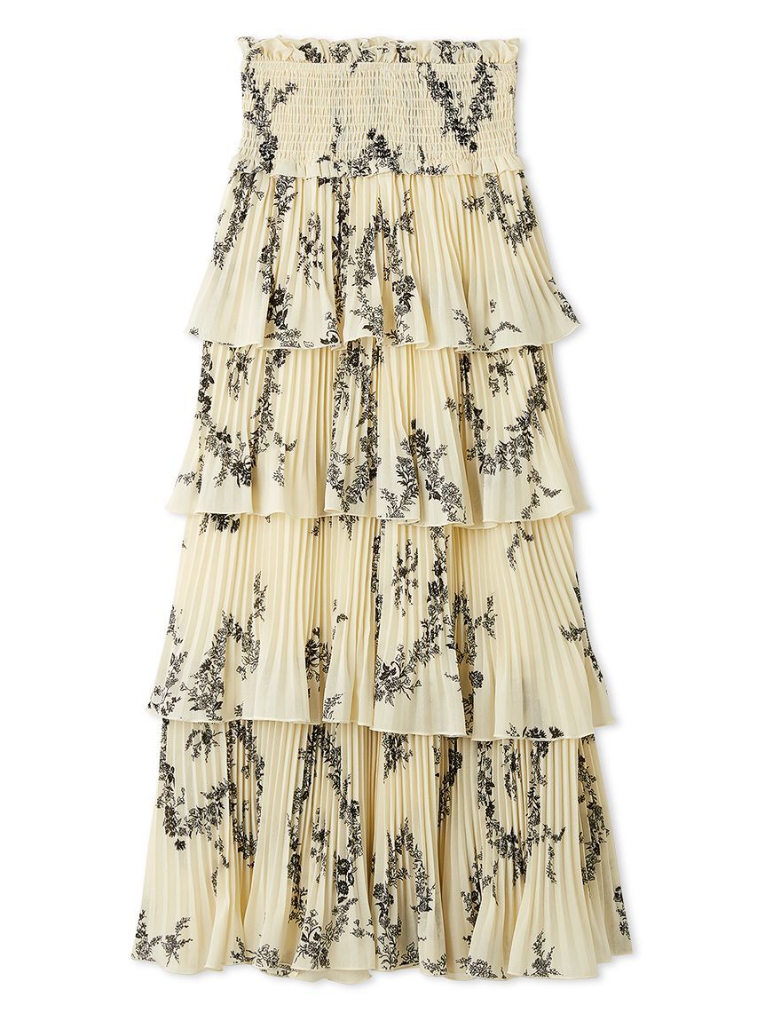 SNIDEL「プリーツティアードスカート」|スカート|YEL