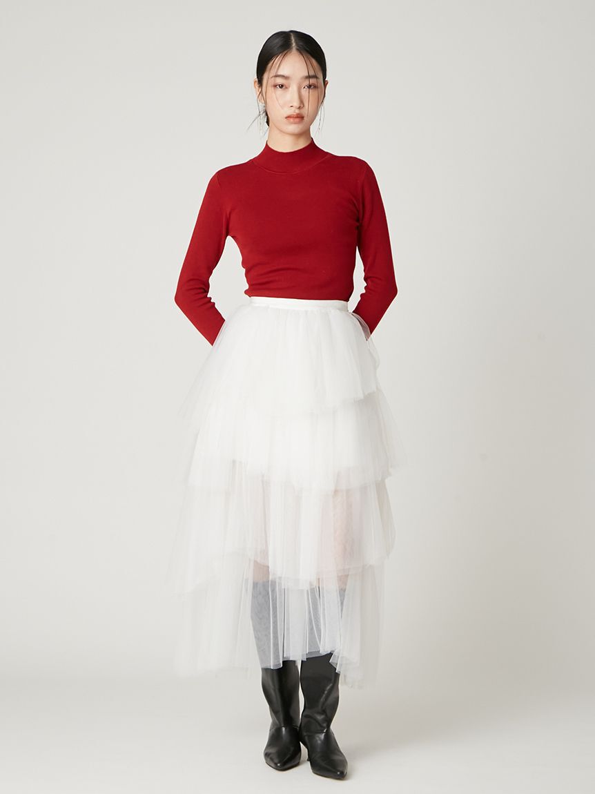FRAY I.D「チュールアシメティアードスカート」|スカート|