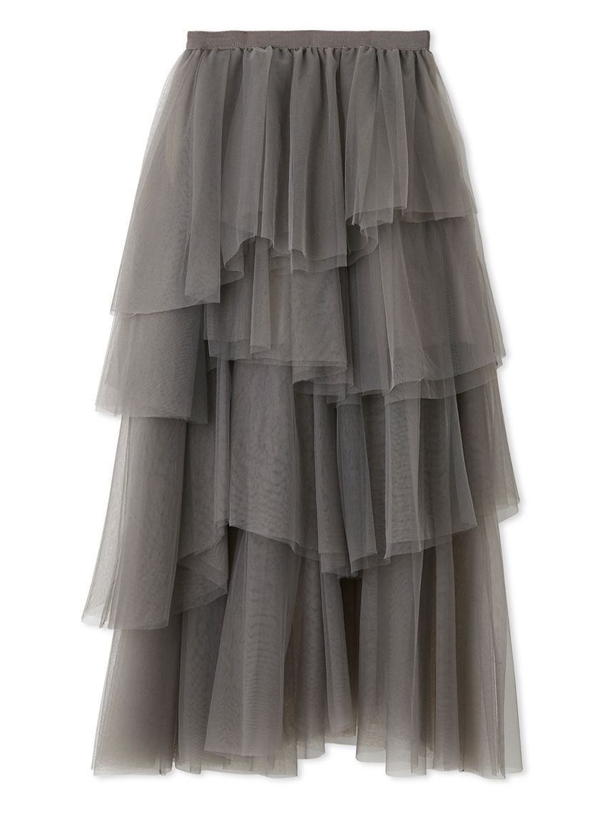 FRAY I.D「チュールアシメティアードスカート」|スカート|