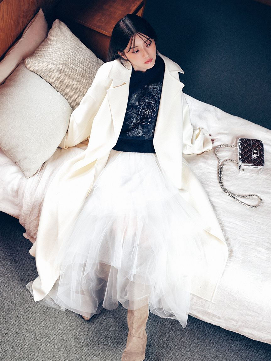 FRAY I.D「チュールアシメティアードスカート」|スカート|