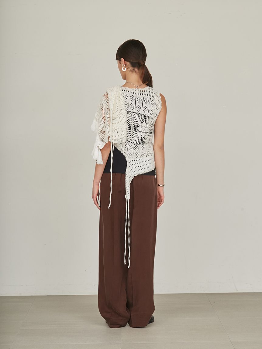 styling/「ハンドクロシェニットベスト」|ダウンベスト・ベスト|