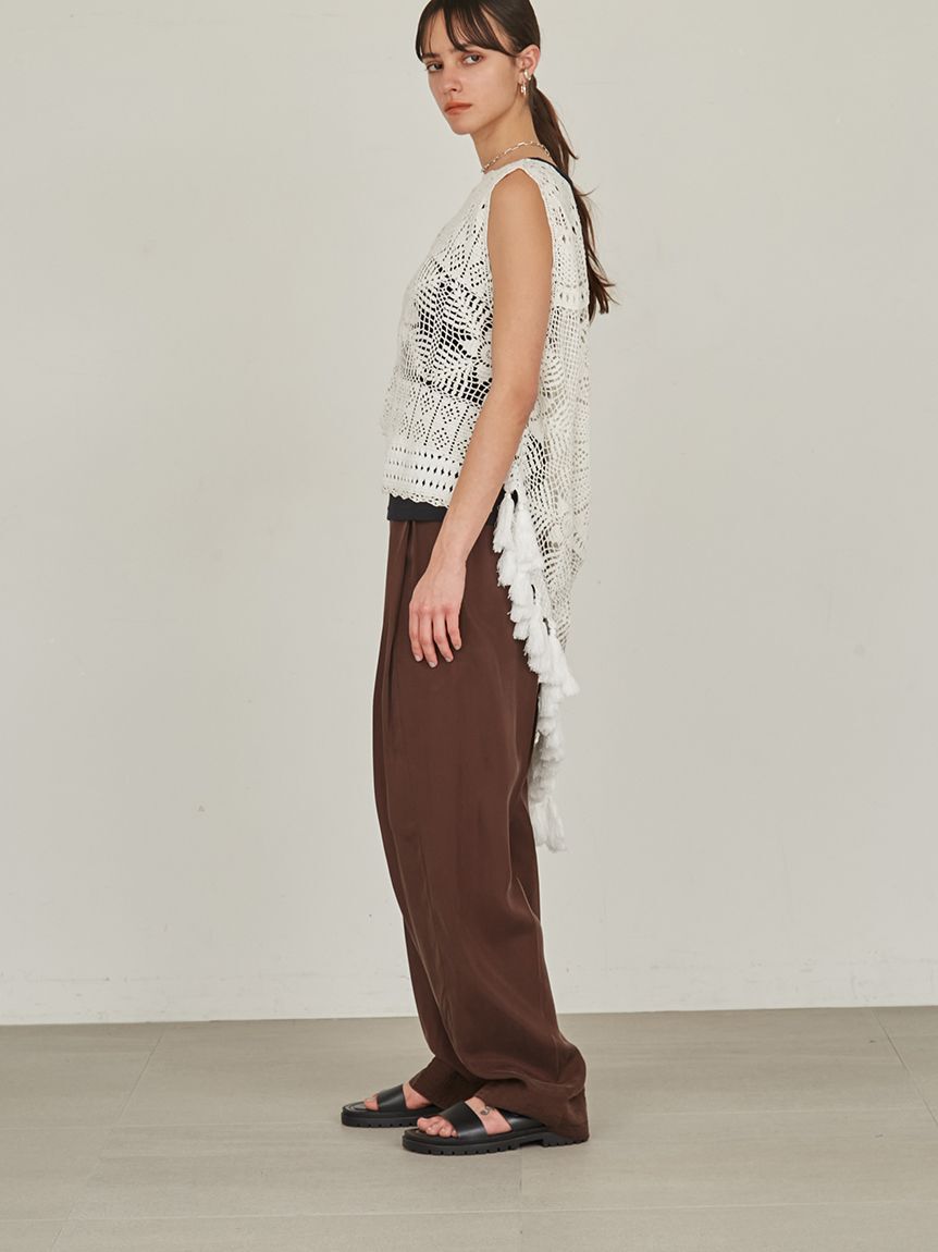 styling/「ハンドクロシェニットベスト」|ダウンベスト・ベスト|