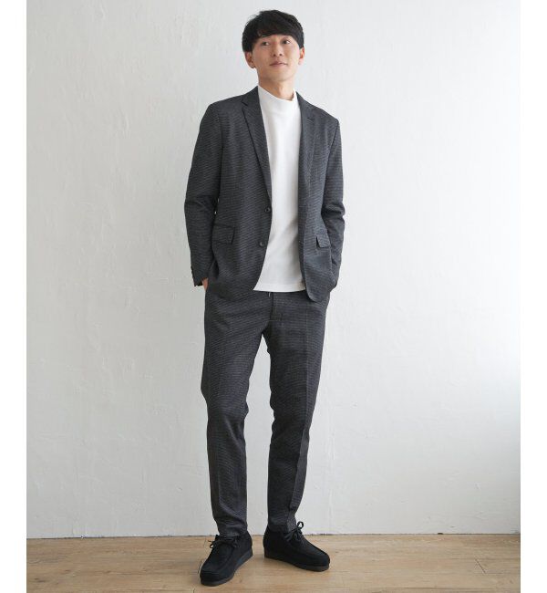 IKKA LOUNGE「ウールミックスジャージージャケット」|テーラードジャケット|