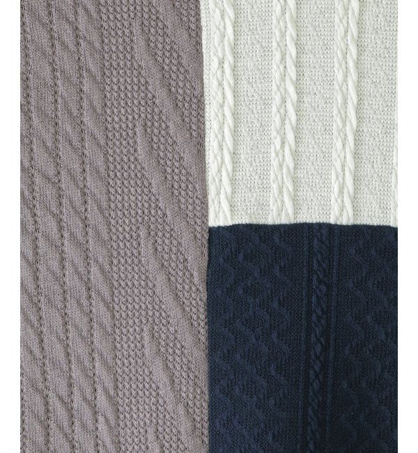 ikka kids「ニットソーブロックストレーナー（120~160cm）」|Tシャツ・カットソー|