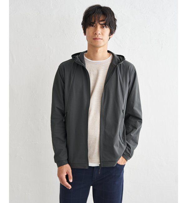 ikka「【吸水速乾／UVカット】ドライメッシュZIPパーカ」|カーディガン|