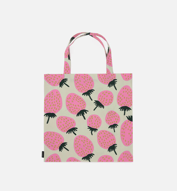 Marimekko「Mansikka ファブリックバッグ」|トートバッグ|